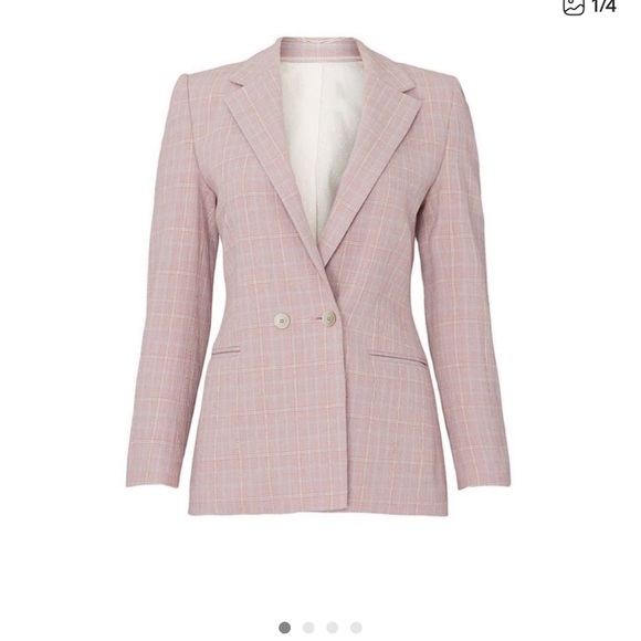 Rebecca Taylor Jackets & Blazers - Rebecca Taylor Rose Plaid Double-Breasted Blazer